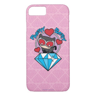 Coques Pour iPhone Chibi Catwoman assise Sur Le Grand Diamant