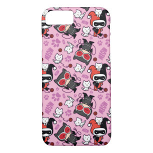 Coques Pour iPhone Chibi Catwoman, Harley Quinn & Kittens Motif