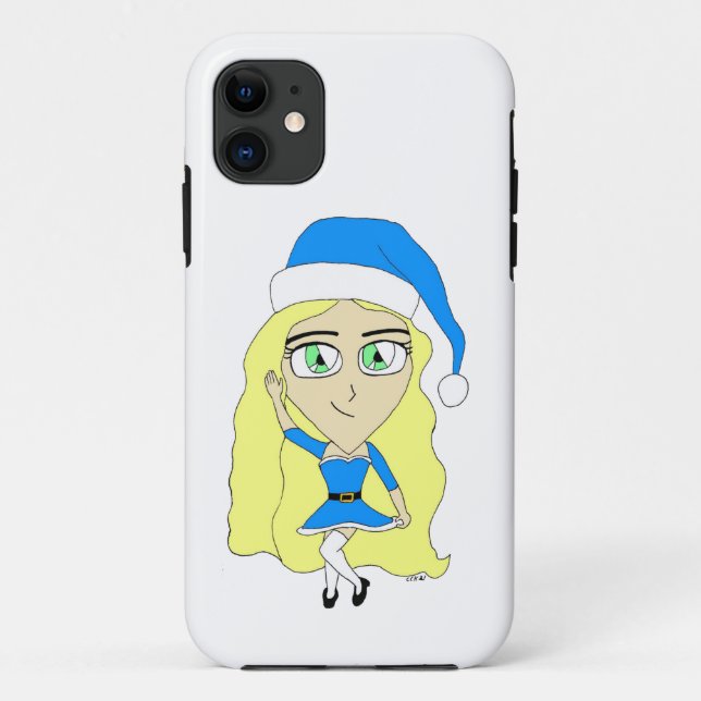 Coques Case-Mate iPhone Chibi de Noël (Dos)