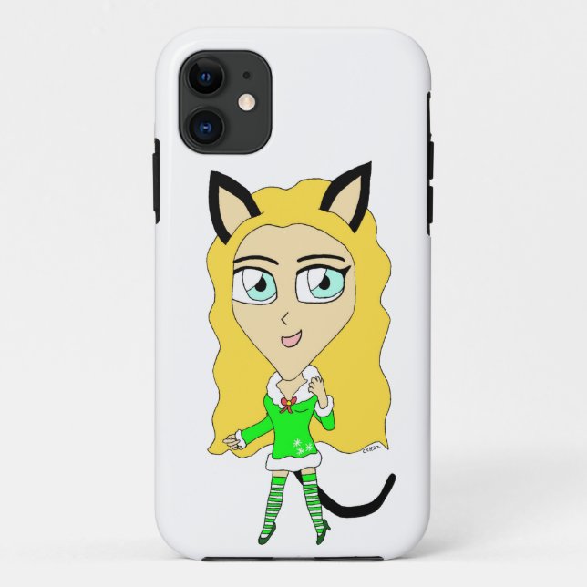 Coques Case-Mate iPhone Chibi de Noël (Dos)