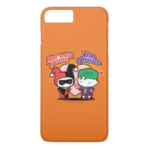 Etui iPhone Case-Mate Chibi Harley Quinn & Chibi Joker Coeurs