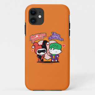 Coques Pour iPhone Chibi Harley Quinn & Chibi Joker Coeurs
