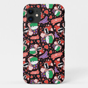 Coque Case-Mate iPhone Chibi Joker et Harley Heart Motif