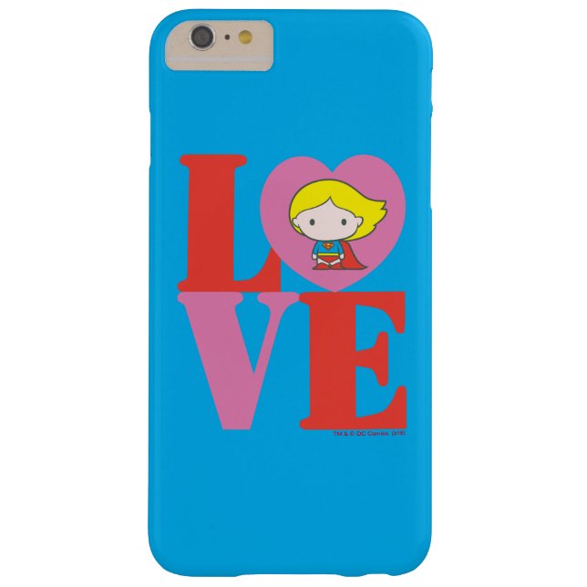 Coques Case-Mate iPhone Chibi Supergirl LOVE (Dos)