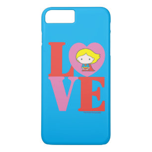 Coque iPhone 7 Plus Chibi Supergirl LOVE