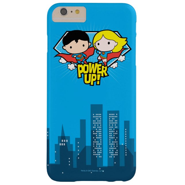 Coques Case-Mate iPhone Chibi Superman & Chibi Supergirl Power Up! (Dos)