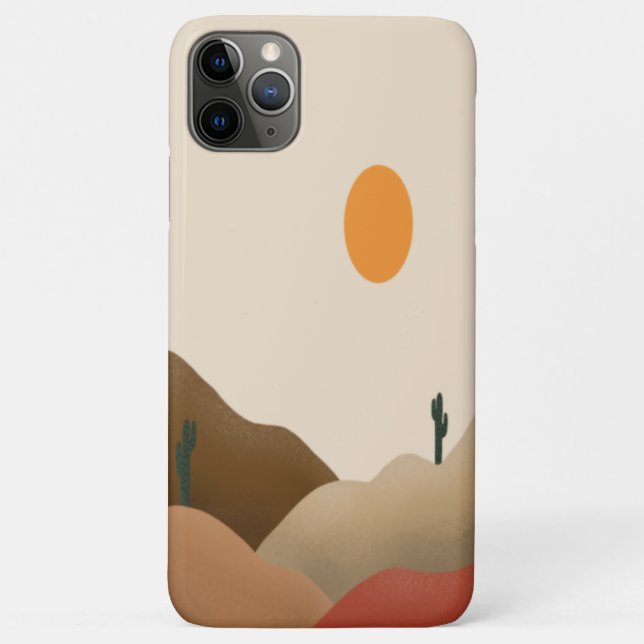 Coques Case-Mate iPhone Chic Boho Terracotta Desert Cactus (Dos)