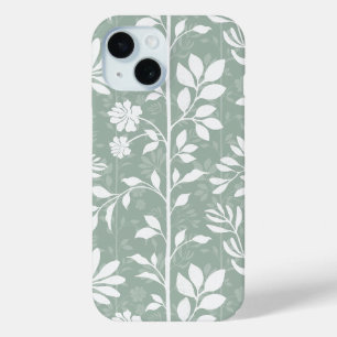 Coque Case-Mate iPhone Chic Botanique Art Floral Poétique Vert Sauge Doux