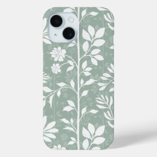 Coque Case-Mate iPhone Chic Botanique Art Floral Poétique Vert Sauge Doux
