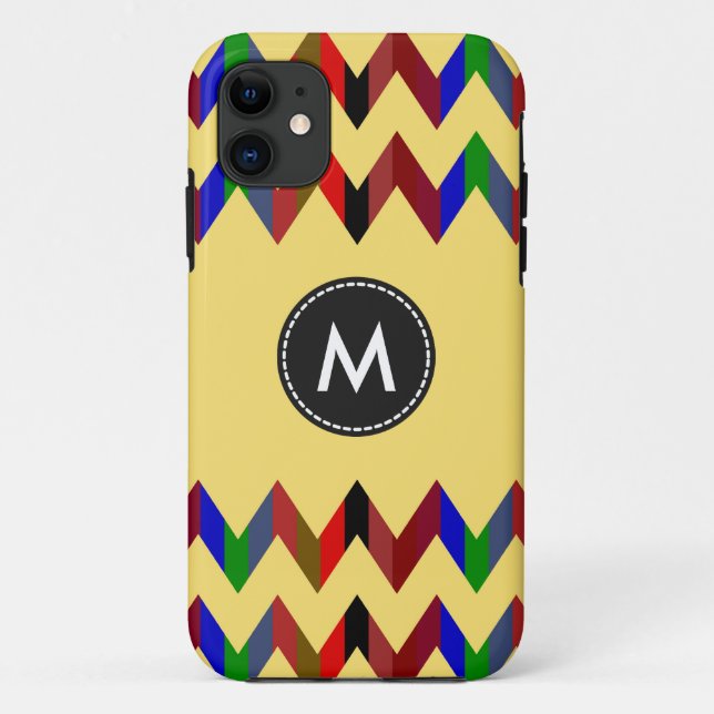 Coques Case-Mate iPhone Chic Chevron Stripes Motif #10 (Dos)