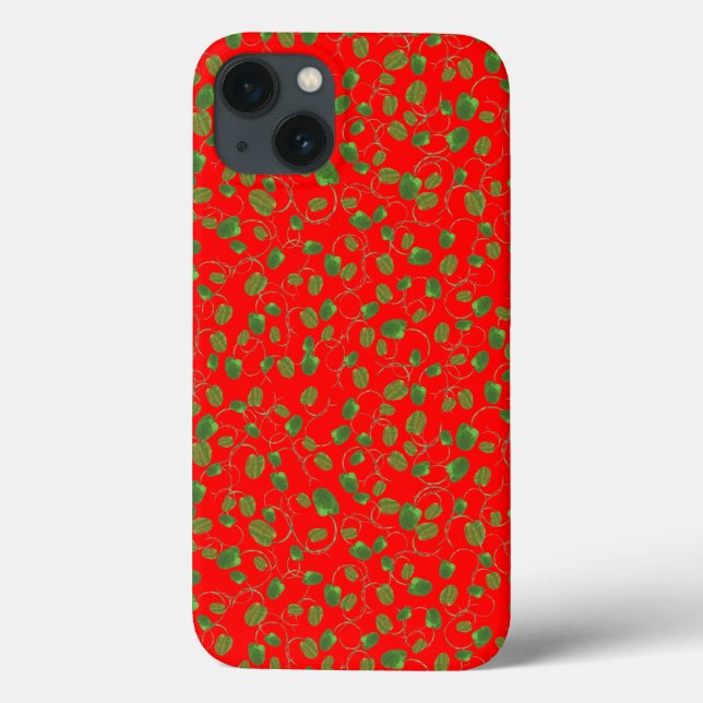 Coques Case-Mate iPhone Chic coquelicot Buds sur Red iPad Air Case-Mate Co (Verso)