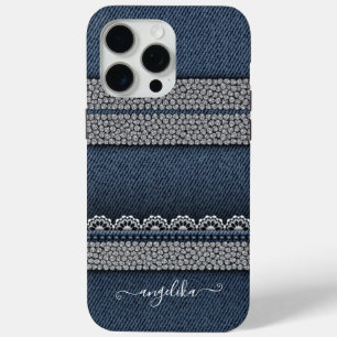Coque Case-Mate iPhone Chic Denim & Rhinestones