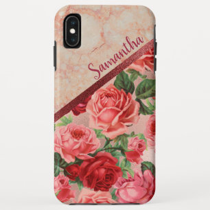 Case-Mate iPhone Case Chic Elegant Vintage rose Roses Rouge Marbre Flora