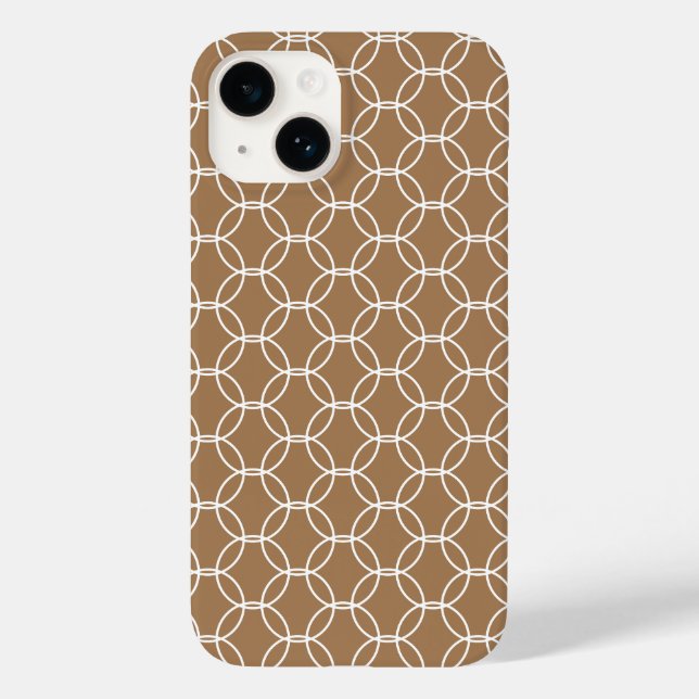 Coques Case-Mate iPhone Chic et design Motif géométrique beige (Verso)