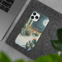 Chic Étude Aquarelle Désert Lune | Monogramme