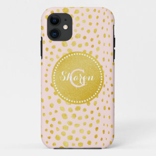 Etui iPhone Case-Mate Chic faux or scintillant guépard imprimé monogramm