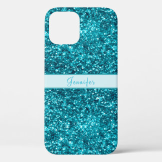 Case-Mate iPhone Case Chic Girly Blue Parties scintillant Nom Design