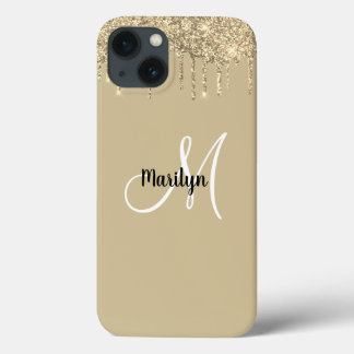 Case-Mate iPhone Case Chic Girly Gold Parties scintillant Drives Monogra