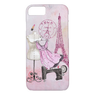 Coques Pour iPhone Chic Girly Pink Paris Mode iPhone