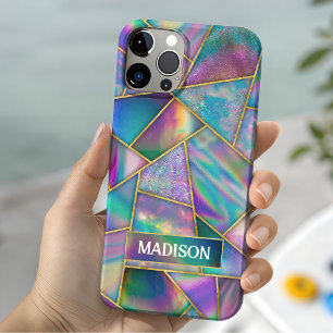 Coque Case-Mate iPhone Chic holographique élégant faux or