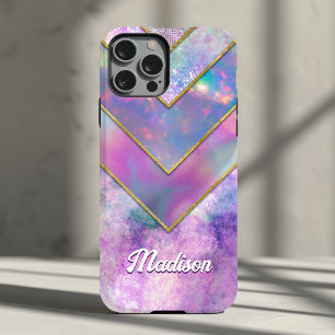 Coque Case-Mate iPhone Chic holographique féminin rose élégant