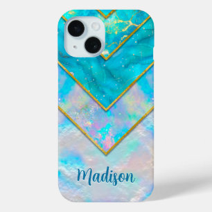 Coque Case-Mate iPhone Chic holographique girly style bleu