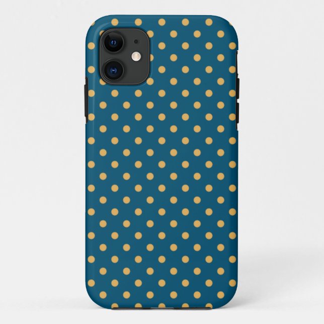 Coques Case-Mate iPhone Chic Jaune sur Turquoise Polka Dot iPhone 5/5s Coq (Dos)