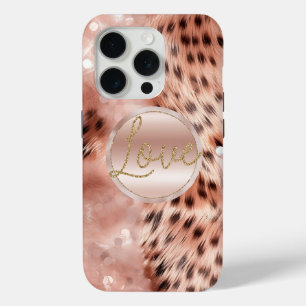 Coque Case-Mate iPhone Chic Joli Rose Gold Leopard