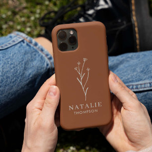 Coque Case-Mate iPhone Chic minimaliste Boho tendance Terracotta Customis