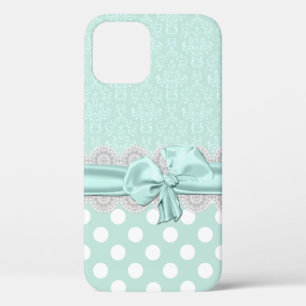 Case-Mate iPhone Case Chic Mint Green Damask iPhone