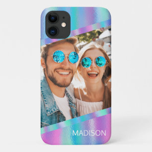 Case-Mate iPhone Case Chic Moderne Fille Photo Personnalisé Iridescent
