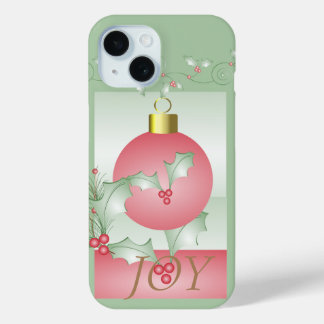 Coque Case-Mate iPhone Chic moderne rose vert Noël Joie