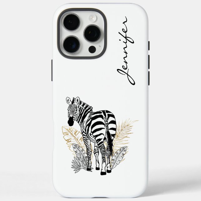 Coques Case-Mate iPhone Chic moderne Zebra iPhone (Verso)