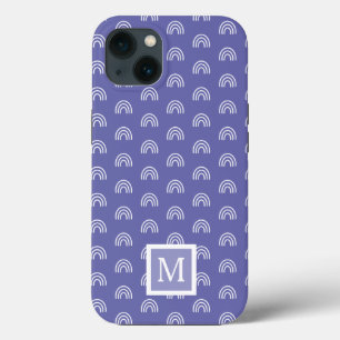 Case-Mate iPhone Case Chic Monogram White Rainbow