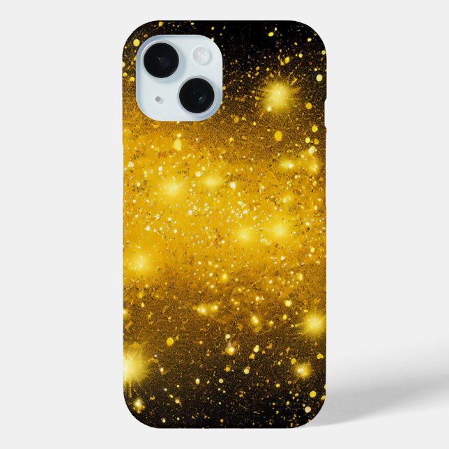 Coques Case-Mate iPhone Chic noir jaune esthétique (Verso)