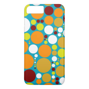 Coque iPhone 7 Plus Chic Polka Motif de mosaïque de point #3