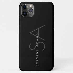 Case-Mate iPhone Case Chic professionnel noir et blanc Monogramme