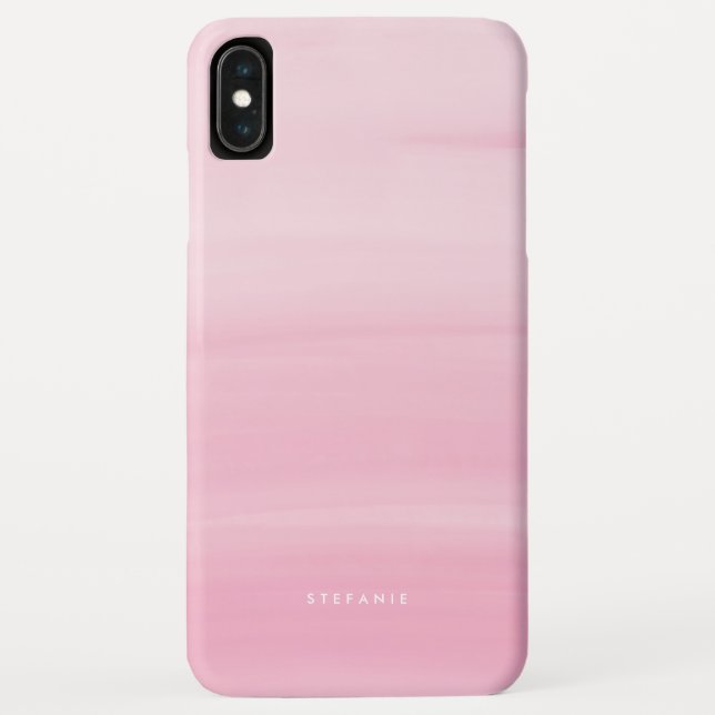 Coques Case-Mate iPhone Chic rose Aquarelle Laver moderne (Dos)