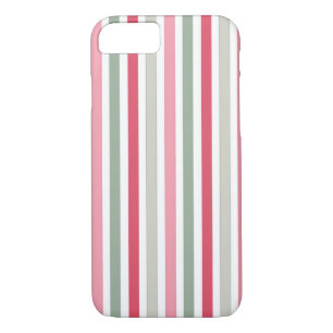 Etui iPhone Case-Mate Chic rose et vert rayures
