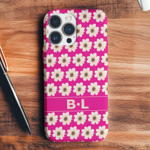 Coque Pour iPhone 16 Chic rose Fuchsia Floral