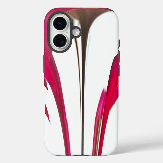 Coques Case-Mate iPhone Chic rouge extraordinaire rose sous le ciel blanc (Verso)