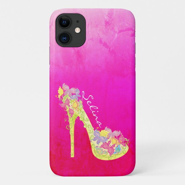 Coques Case-Mate iPhone Chic Stilettos Floral Haute Pompe de talon Personn (Dos)