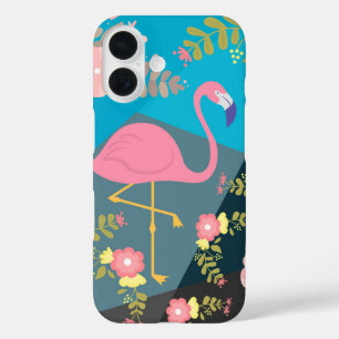 Coques iPhone 16 Chic Tendance Élégant Mignon Rose Féminin Floral F