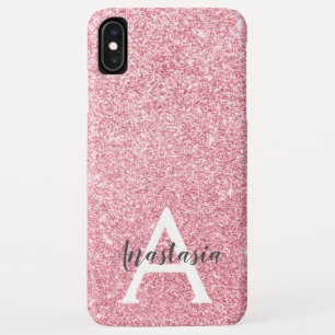 Case-Mate iPhone Case Chic & Tendance Rose Or Paillettes Pailleté Monogr
