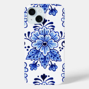 Coque Case-Mate iPhone Chic Vintage Hollandais Delft Blue Floral