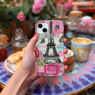 Coque Case-Mate iPhone Chic Vintage rose floral tarni album Paris