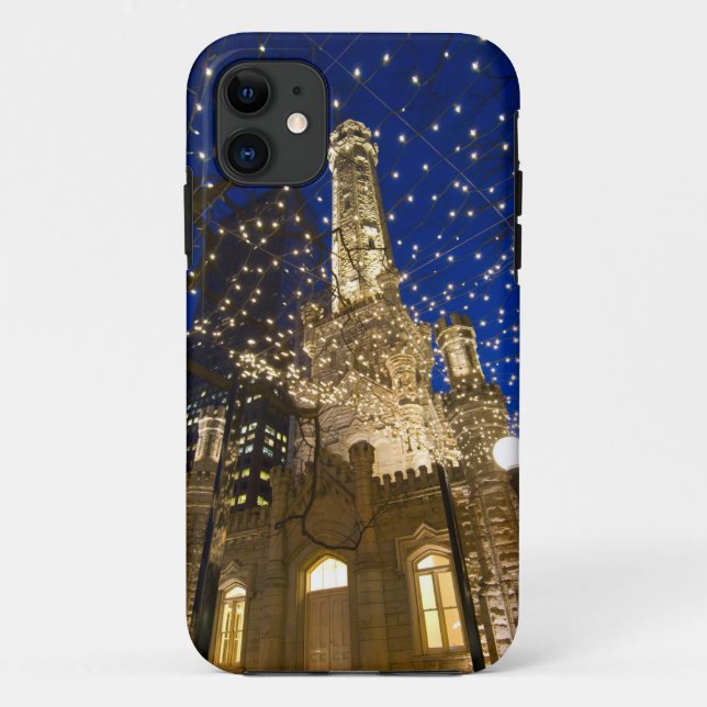 Coques Case-Mate iPhone Chicago à Noël (Dos)