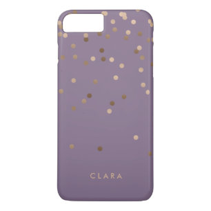 Coque Case-Mate iPhone chick glam rose or confetti points violet