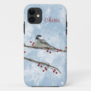 Coques Pour iPhone Chickadee d'hiver