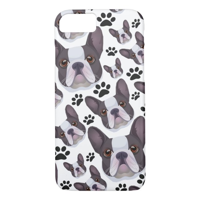 Coques Case-Mate iPhone Chien à chiots français en peluche (Dos)